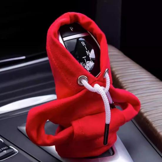 

Автомобильный чехол с капюшоном для переключения передач, милый свитшот, чехол для ручки переключения передач, ручка переключения передач, украшение для ручки, подходит для ручного автоматического универсального автомобильного переключения передач красный