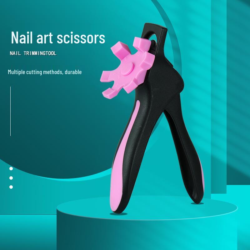 Multifunctional U-Shaped Nail Tip Cutter: Anti-Splash Scissors for French and Gel Extensions