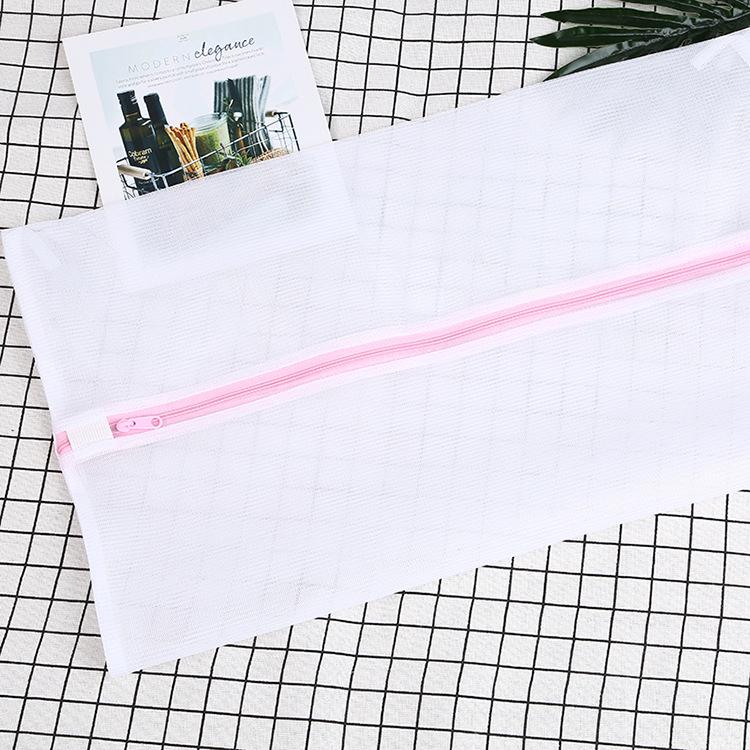 Thickened Fine Mesh Zipper Laundry Bag Set for Lingerie Care
