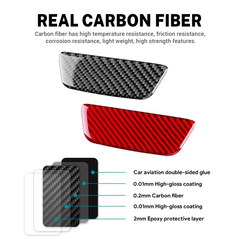 Real Soft Carbon Fiber Sticker For Ford Focus SE RS ST Ecoboost 2012 2013-2015 2016 2017 2018 LHD RHD Car Passenger Glove Box