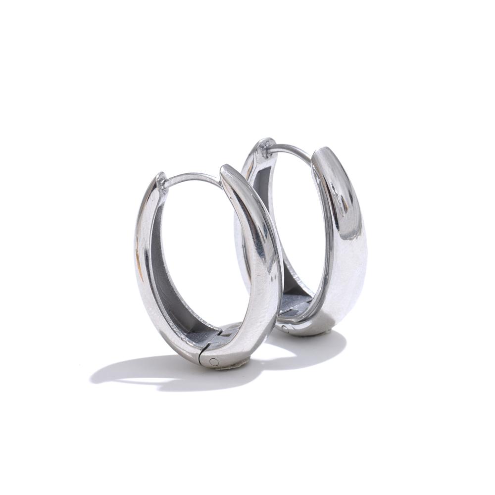 

Yhpup 316L Stainless Steel Geometric U-Shape Hoop Earrings 18K Gold PVD Plated Popular Daily Classy Waterproof Jewelry Accessory