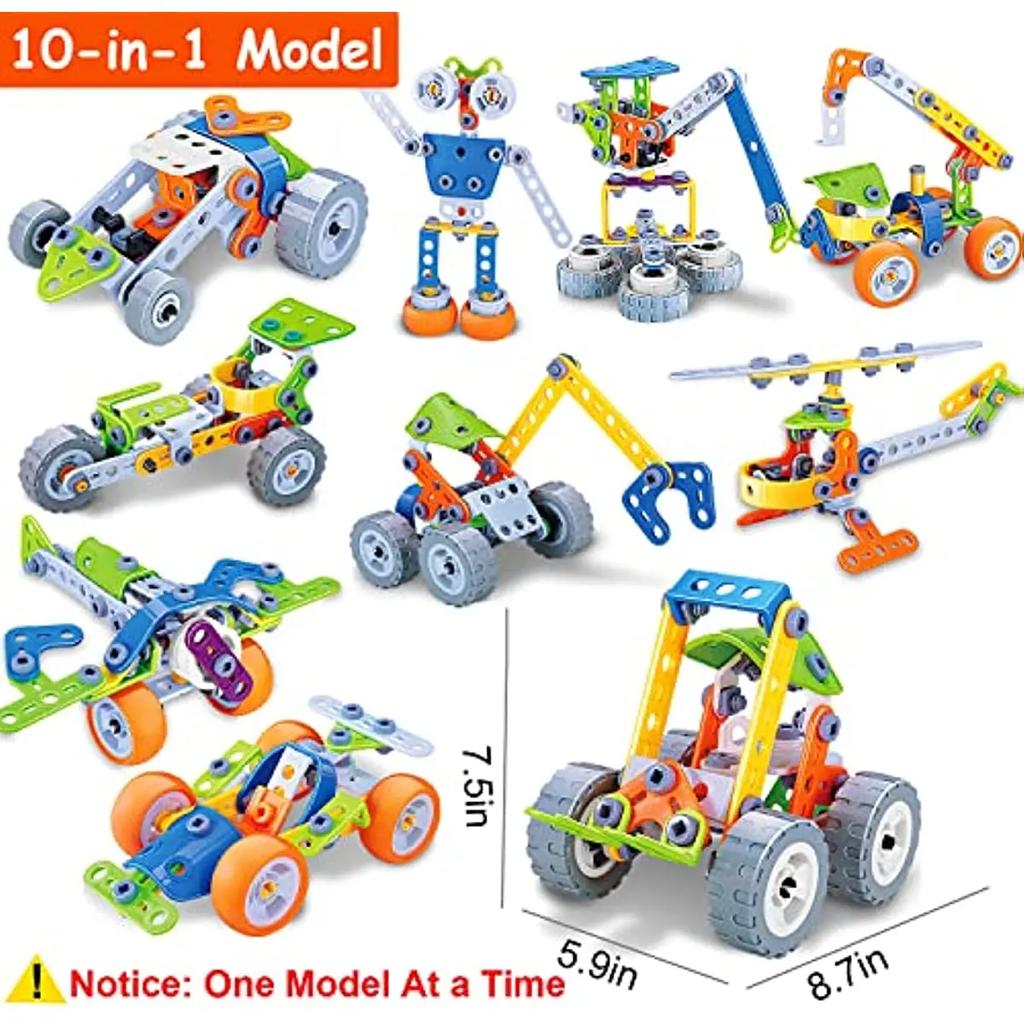 Toys Educational Creative Building Set for 4+ Birthday Gifts STEM Autism Sensory Toy Building Set Learning Games Boys
