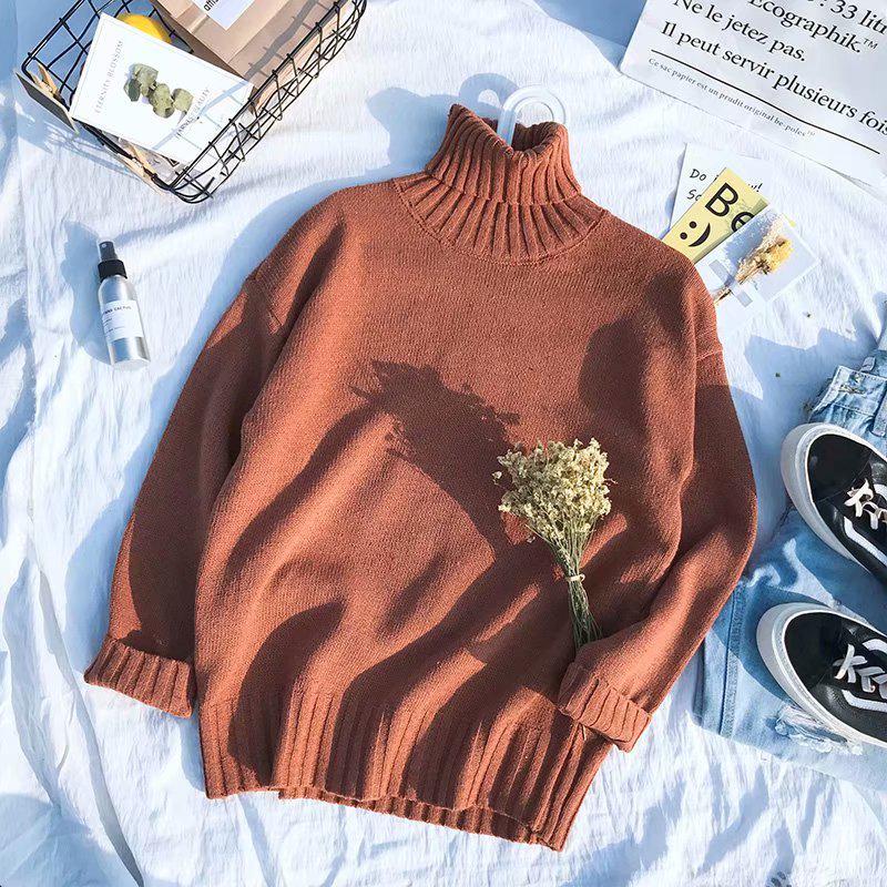 2024 High Collar Men's Loose Sweater: Trendy Korean Style, Cozy and Stylish Winter Wear