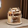 Rotating Desktop Cosmetic Organizer Multifunctional Makeup Brush Storage Box  Dressing Table