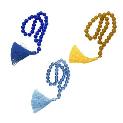 33 Bead Glass Islamic Rosary Beads Muslims Tasbih For Comfortable Daily Prayers Meditation And Spiritual Event Use