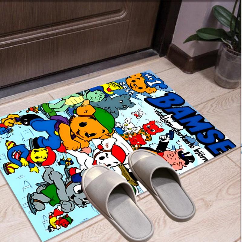 Bamse Pattern Rug, Indoor/Outdoor Mat, for Picnic, Gameroom, Bedroom, Office, Living Room, Home Decor Carpet, Birthday Gift