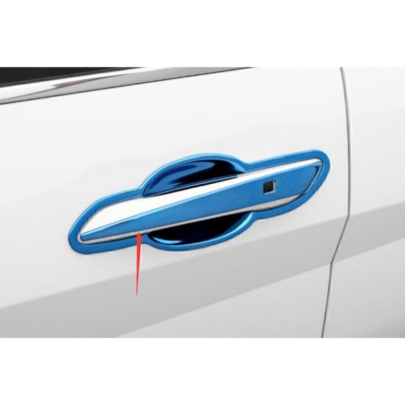 For Hyundai Elantra 2021-2024 Blue Titanium Exterior Side Door Handle Cover Trim