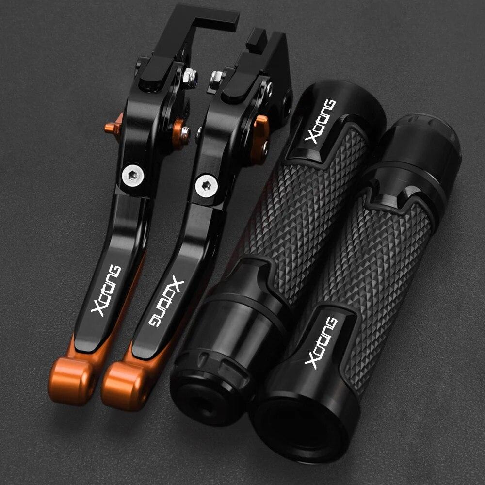 Motorcycle Aluminum Handlebar Hand Grips Ends Adjustable Brake Clutch Lever FOR KYMCO XCITING 250/300/400/500 2003 2004 2022