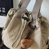 Tote Bag Women's Drawstring Backpack Large Capacity Lightweight Commuter Portable Shoulder Bag