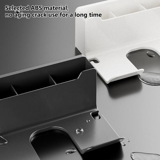 Wall-mounted Hair Dryer Holder Multifunction Air Blower Storage Bracket Toilet Room Tool Traceless Mounting Storing