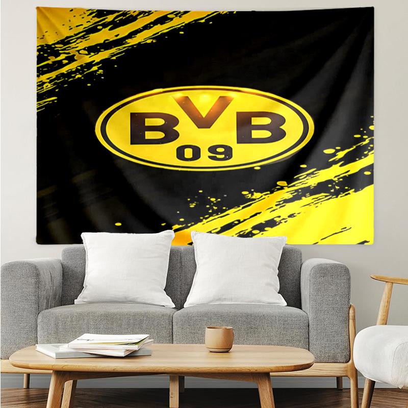 Bvb Soccer Ball Design Printed Printed Tapestry, for Bedroom,Livingroom, Dormitory, Large Wall Decor, Fabric Decor Fan Birthday Gifts