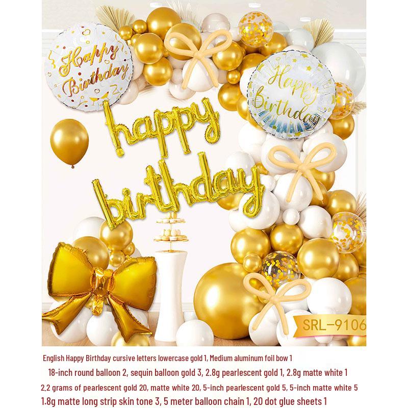 Adult & Children Birthday Number Balloon Decoration Set
