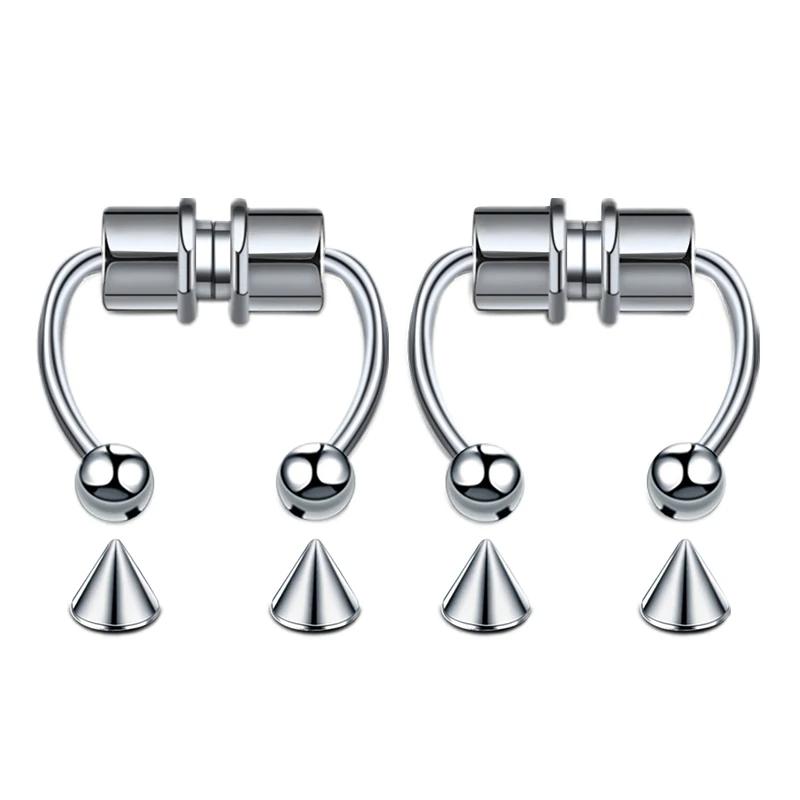 2pc Women Fake Piercing Nose Ring