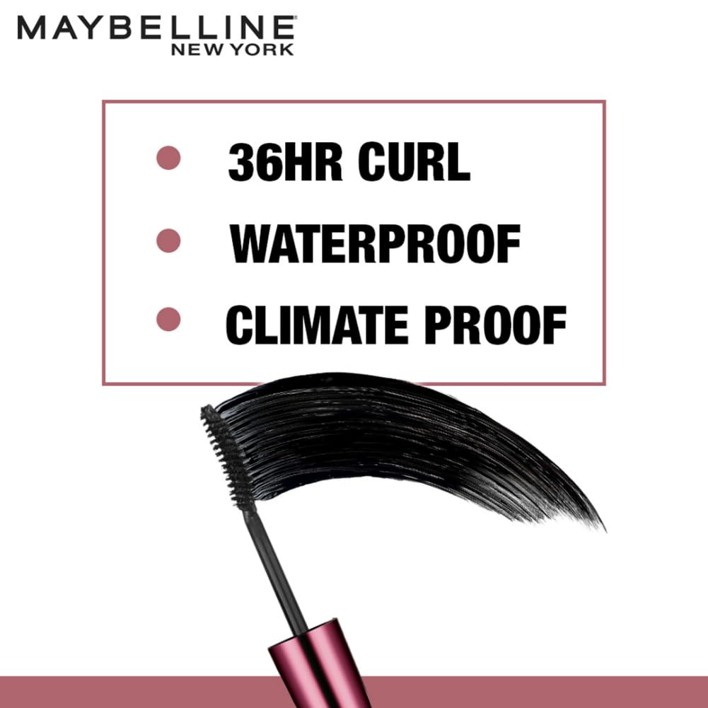 Maybelline Hypercurl Waterproof Mascara Black 9.2 ml