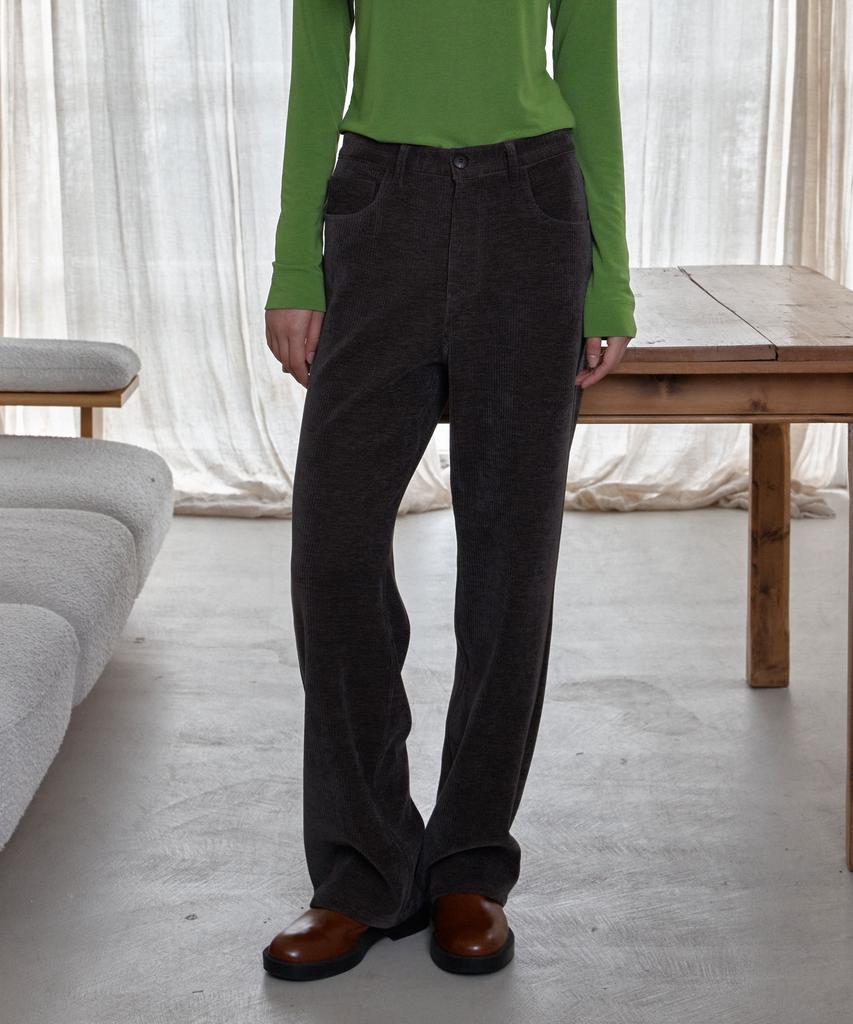 38COMEONCOMMON Flow Corduroy Pants (Charcoal Brown)