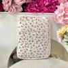 Women Floral Puffy Laptop Sleeve Laptop Bag Cover Computer Protective Sleeve for MacBook Ipad