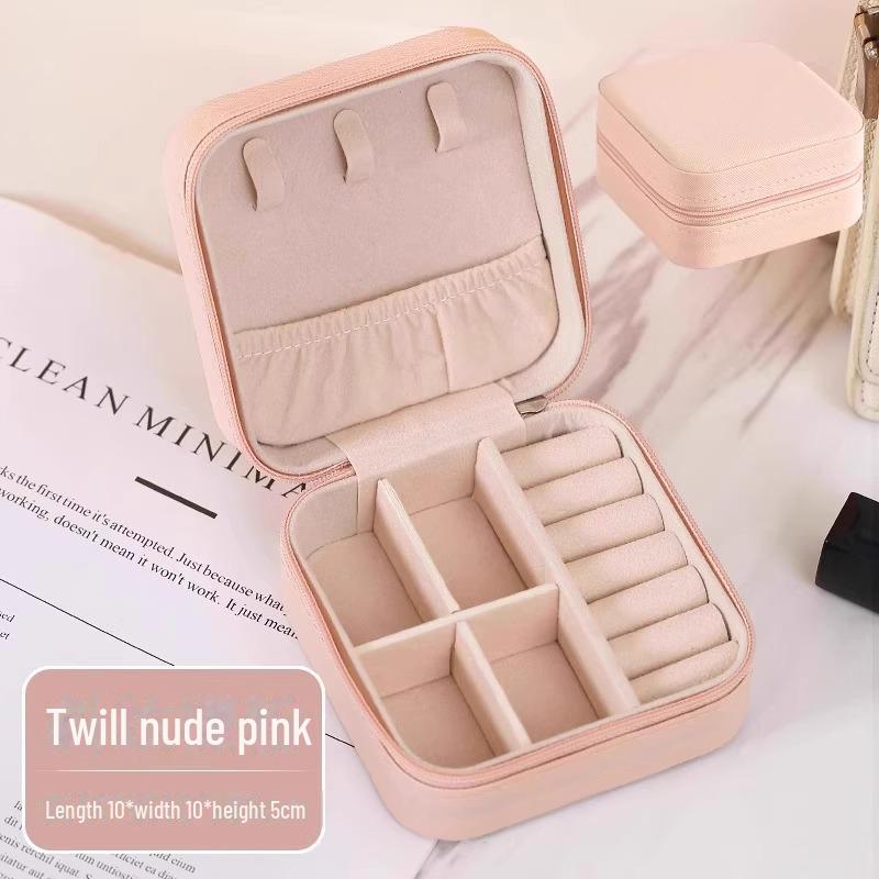 Compact Jewelry Storage Box for Earrings, Necklaces, and Rings - Mini Home Accessory