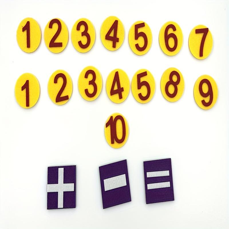 Kid Montessori Felt Finger Numbers Math Toys Children Counting Early Learning Educational Board For Toddler Teaching Aid