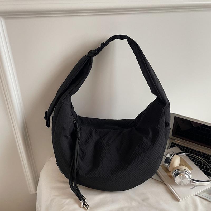 New Comfortable and Versatile Texture Hobo Bags Women Crossbody Bags Large Capacity Lightweight Casual Storage Bags Fashionable KTB