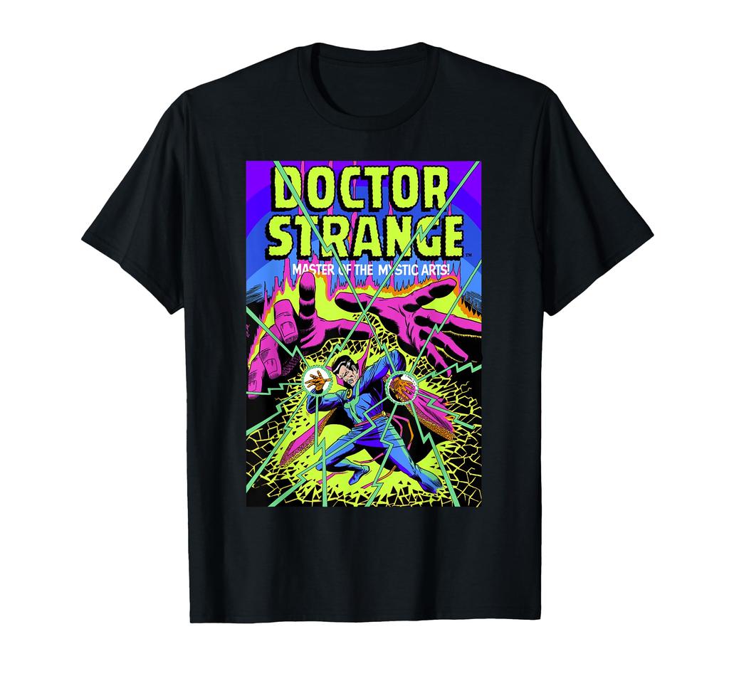 Marvel Doctor Strange Mystic Arts Neon Graphic Tee T-Shirt