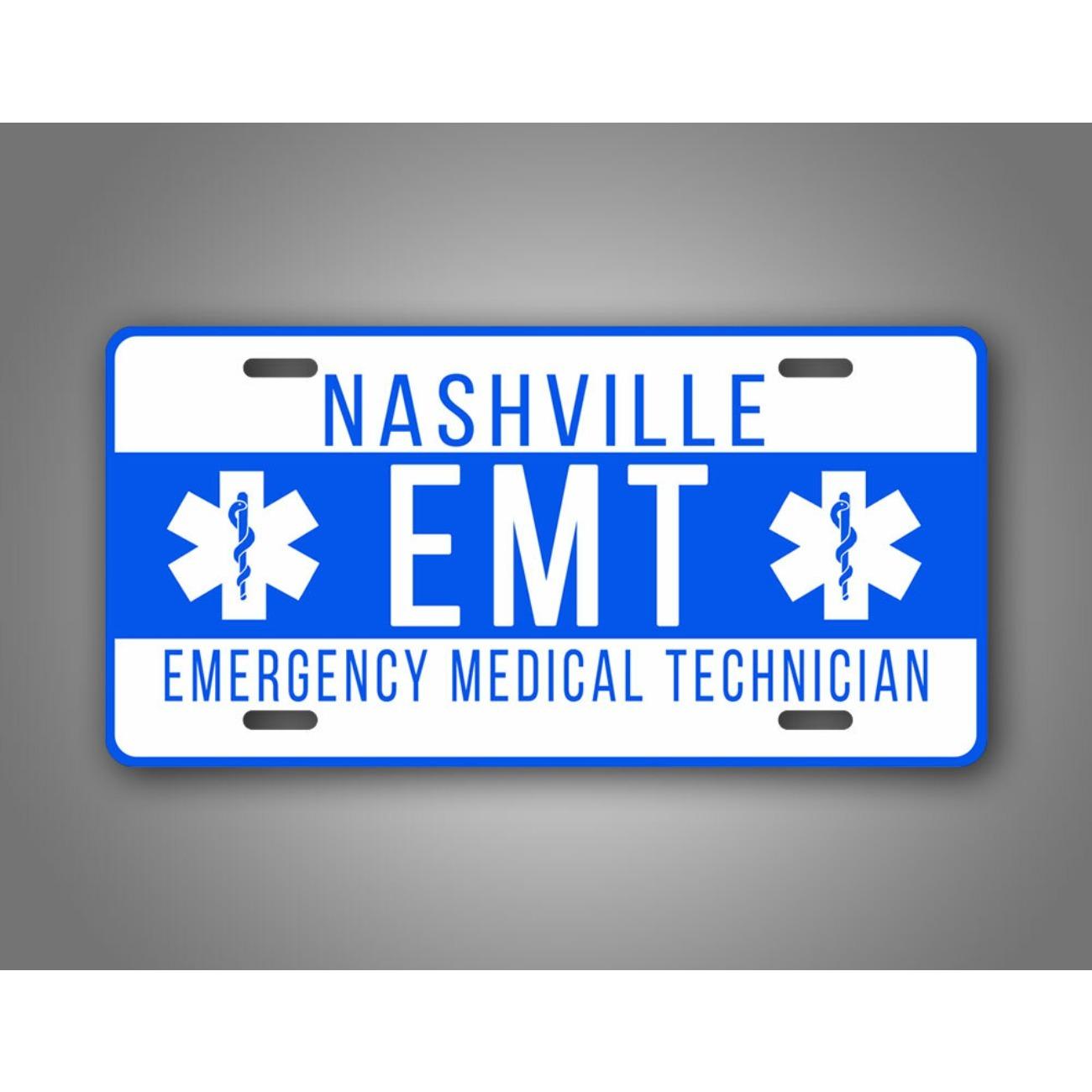 

Personalized EMT EMS Custom Metal Sign Decorative Plaque Waterproof Indoor Outdoor Wall Art білий