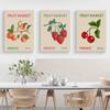 Fruit Market Cherry Lemon Orange Vintage Posters Prints Travel Wall Art Canvas Painting Nordic Wall Pictures Kitchen Room Decor