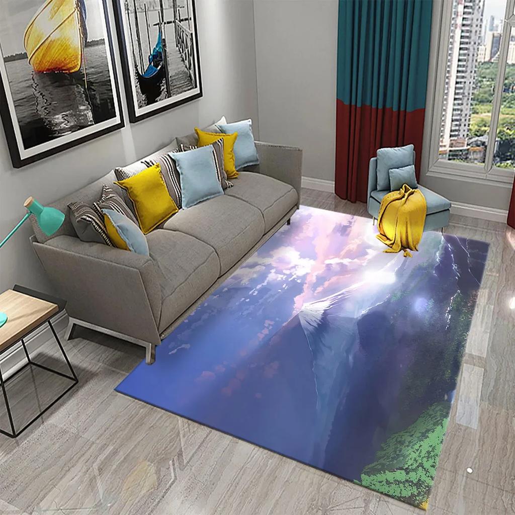 Japan Mount Fuji Carpet for Kitchen Living Room Bathroom Bedroom Doormat Entrance Non-slip Mat Rug Corridor Home Decor Carpet