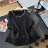 2026 Autumn Winter New Women Sweater Knitting Beading Vintage Lady Tops Pullover Sleeveless Shirt Loose Casual Vest Tank
