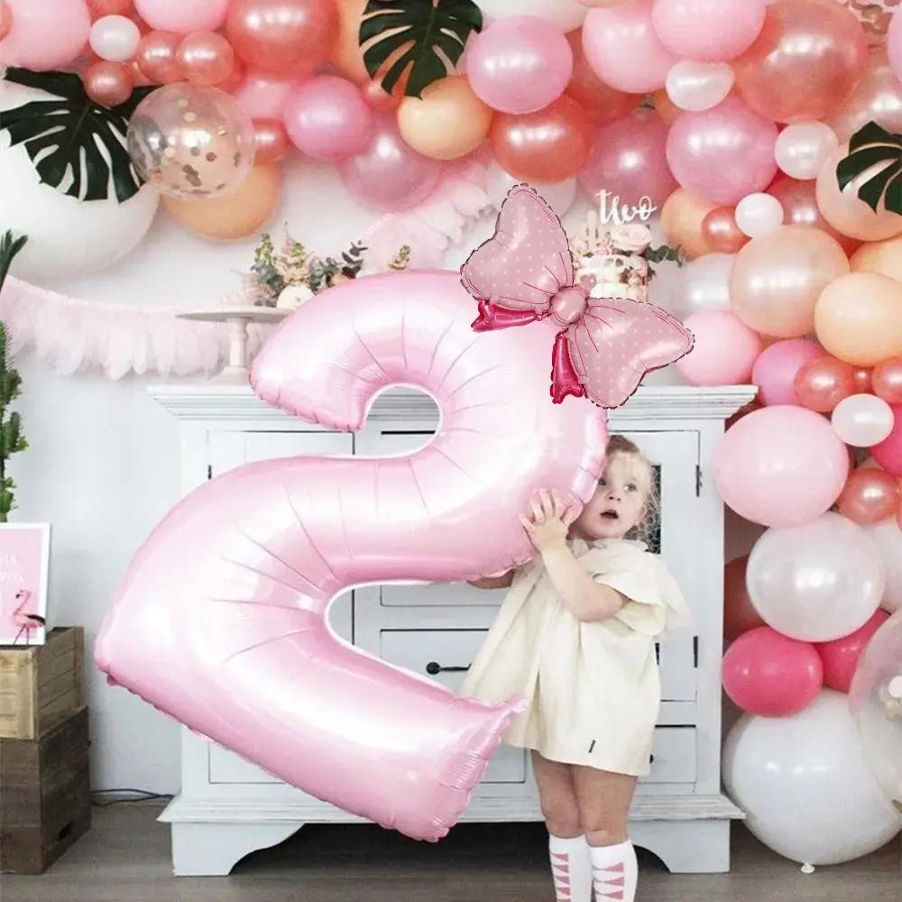 40palcové narozeninové balónky s čísly Dívčí narozeninový jumbo balón s číslem Balónky na párty Narozeninové dekorace