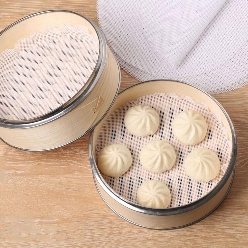 Pure Cotton Steamer Cloth Household Drawer Cloth Steamed Rice And Bun Mat Round Cotton Gauze For Kitchen Steamer