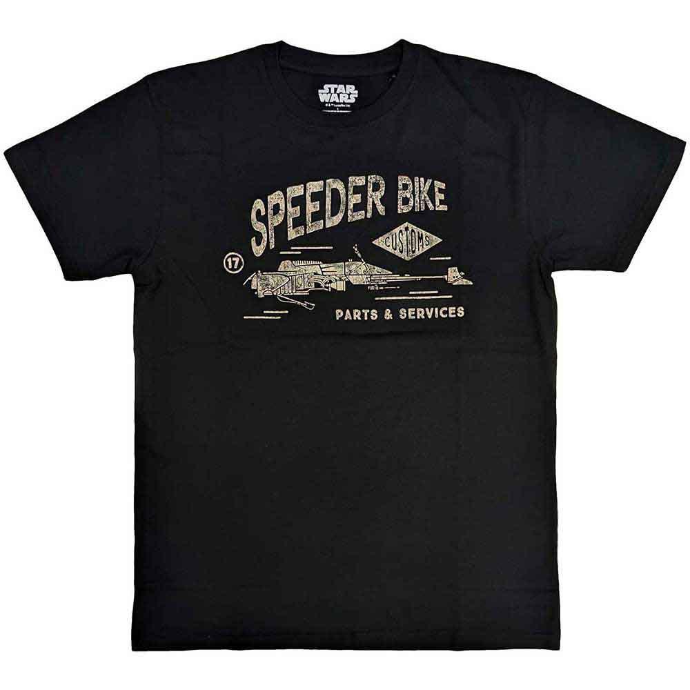 Men s Star Wars Speeder Bike T-shirt Large Black 2XL