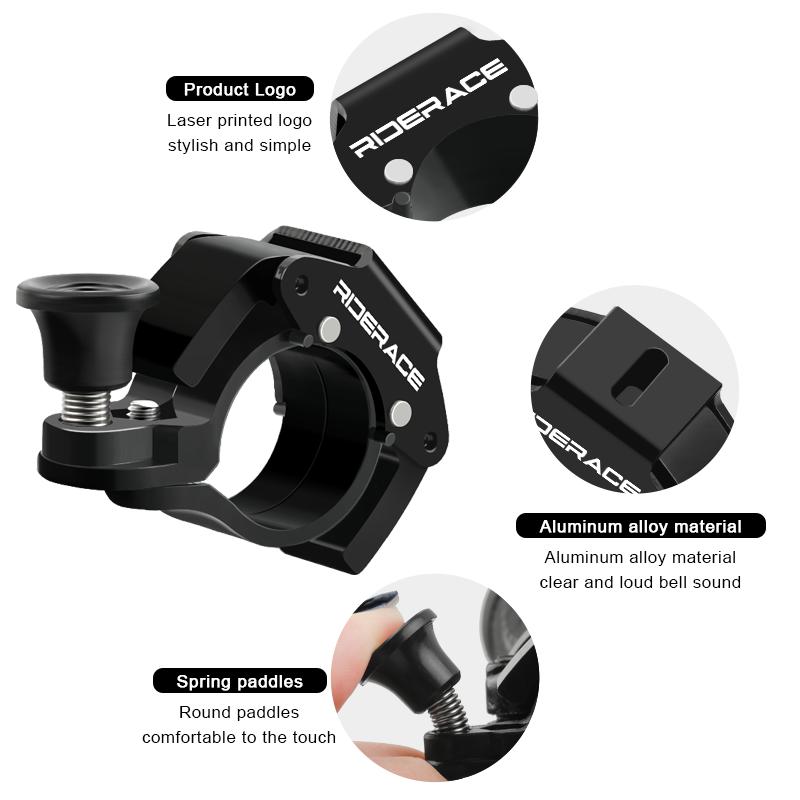 Mini Bicycle Bell 90-100dB Čistý hlasitý zvuk Zvonek na řídítka kola Odolný přenosný zvukový alarm pro bezpečné cyklistické příslušenství