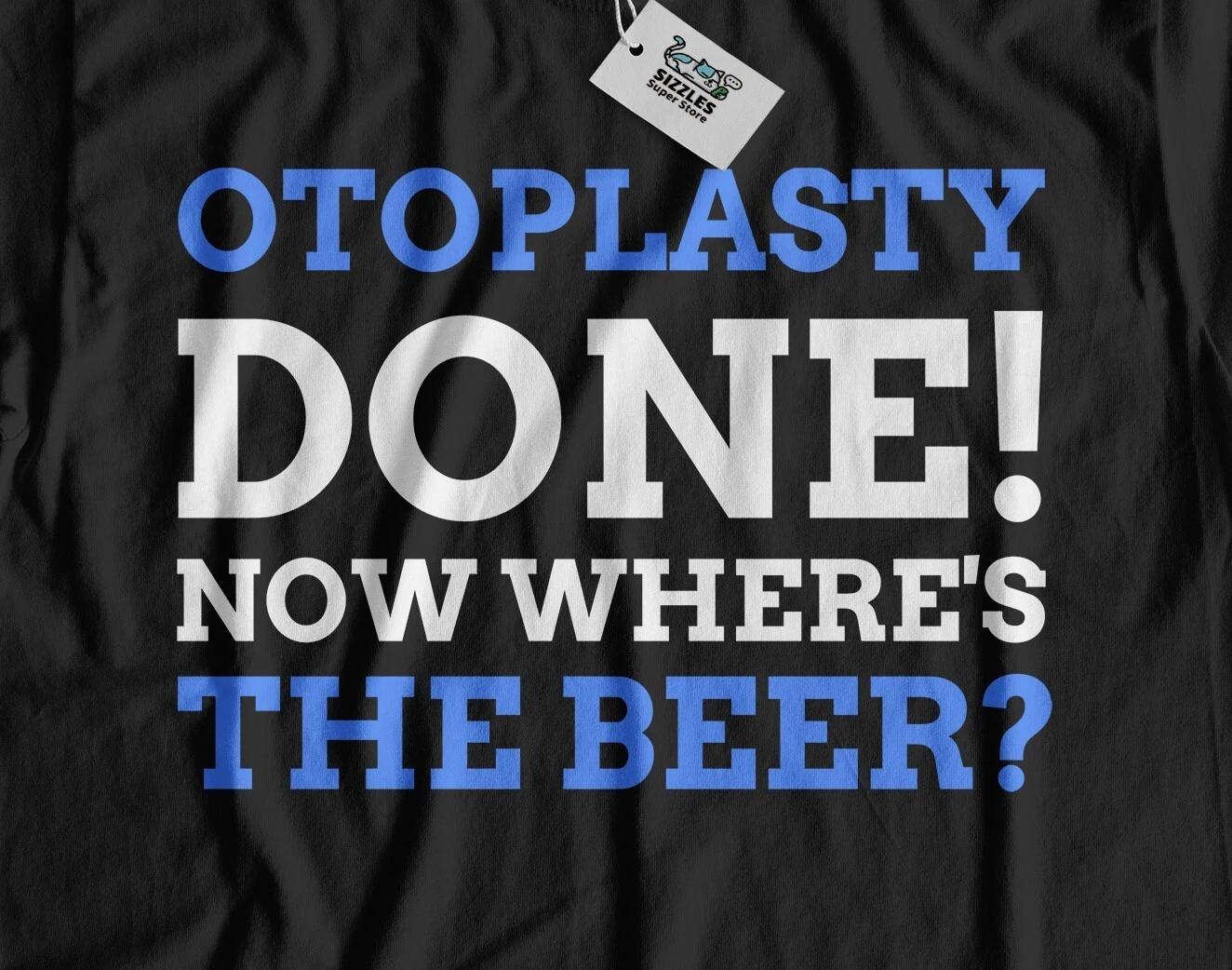 Unisex Funny Pinned Ears Surgery T-Shirt Otoplasty & Ear Correction Gifts M