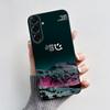 For Samsung Galaxy A26 A36 A56 5G Casing New Design 2024 Heart Printed Black Matte Soft Silicone Protective Cover Case