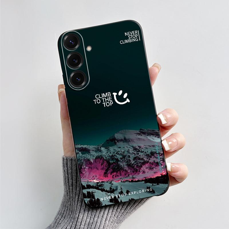 For Samsung Galaxy A26 A36 A56 5G Casing New Design 2024 Heart Printed Black Matte Soft Silicone Protective Cover Case