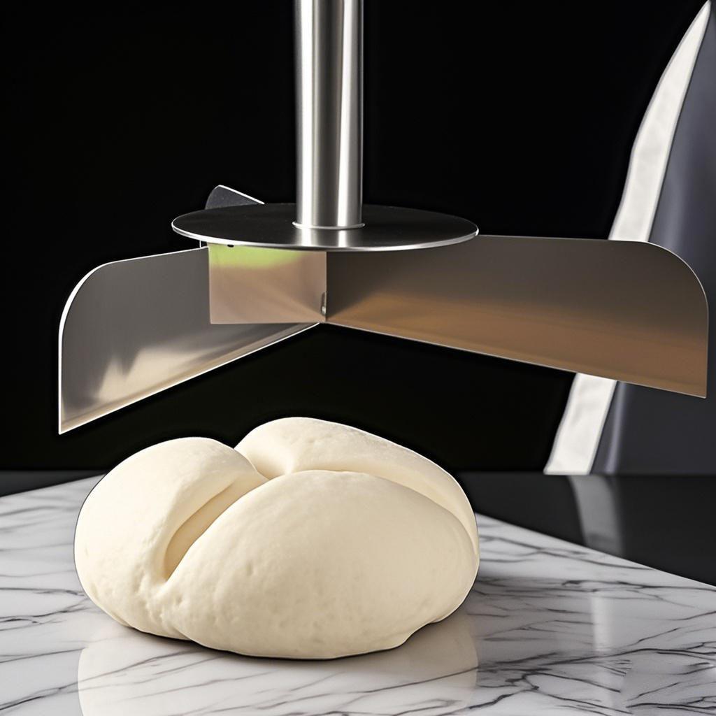 Stainless Steel Triple-Cut Steamed Bun Mold Cutter for Jujube Flower Buns DIY Pastry Tool---