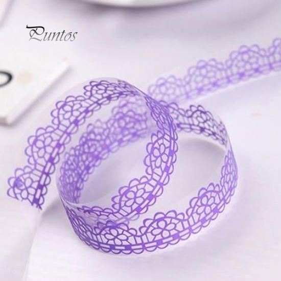 Dekorativní páska na výrobu papíru s dutou krajkou 5 rolí DIY Craft Scrapbook
