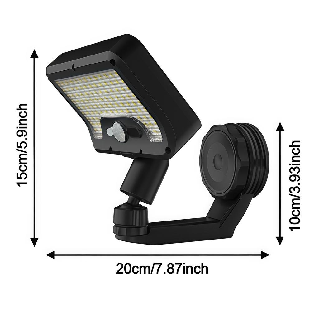 Magnetic Solar Light Outdoor Motion Sensor, Semi Embedded Installation, Solar Charging, Suitable for Courtyards, Terraces, Fences, and RVs