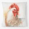 Hand Painting Country Rooster Hen Poster Cushion Covers Retro Vintage Farm Chicken Fresh Eggs Print Pillow Case