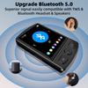 Mini MP3 Player Portable Sport Clip Walkman HiFi Sound Bluetooth-Compatible 5.0 Student Walkman 1.8 Inch Screen with FM Radio E-Book