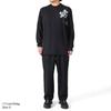 Flower Graphic Long IN4351 Floral Pattern Long Sleeve [Wisely] T-shirt T-Shirt Men's [XS-Black(IN4351)]
