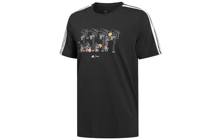

Adidas X Disney T Shirts Men s Black Crew Neck Moderate Straight Fit GL3085 M