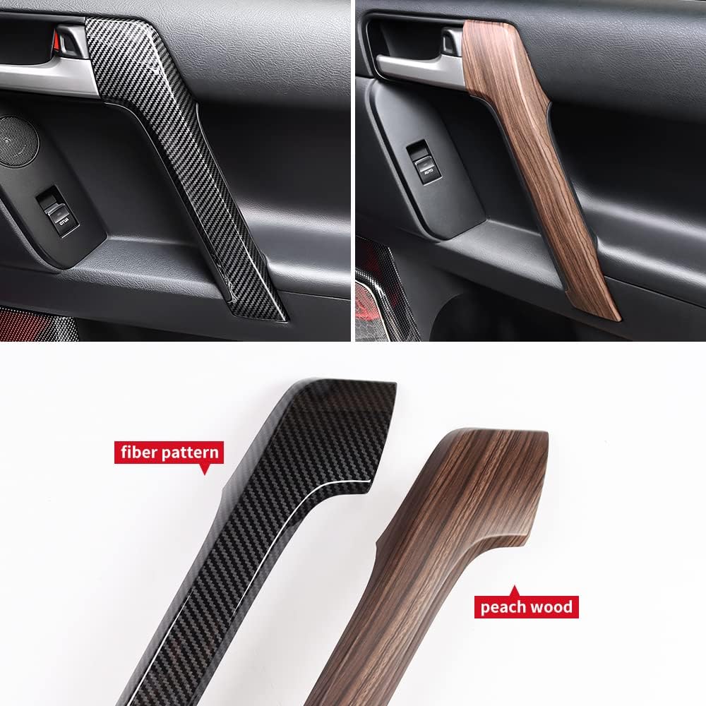 

RONGSEN for Toyota Land Cruiser Prado 150 2010-2023 2020 2021 2022 Replacement of Door Large armrest Frame Modification Accessories (Fiber Pattern)