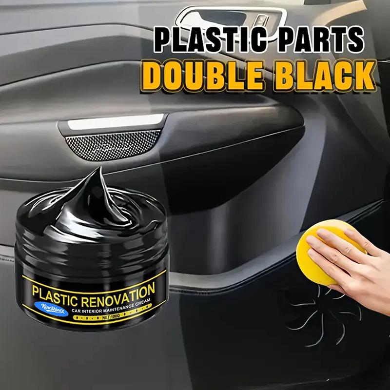 Crema per Rigenerazione Pelle Plastica Auto Cera Ripara Anti-Graffio Restauro Interni Auto Sedili Volante