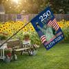 La Bandera del Pueblo 1776-2026 Día de los Caídos Patriótico 250º Cumpleaños 250 Años Estados Unidos Decoración de Jardín de Interior (250 AÑOS)