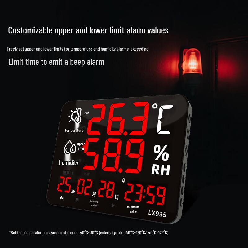 Rongce LX935 Industrial High-Precision Temperature & Humidity Monitor (CN version)
