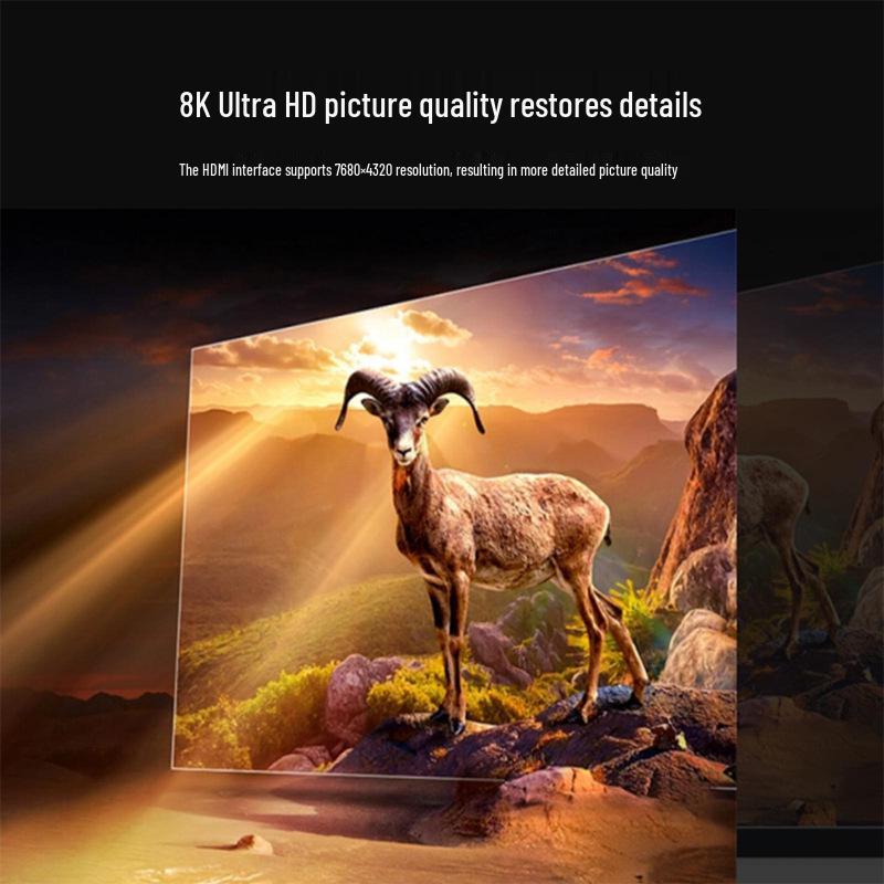 8K60Hz HDMI Male-to-Male High-Definition Conversion Cable for TV and Computer Connection