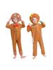 Children's Gingerbread Man Cosplay Costume - Cartoon Style for Christmas and Halloween