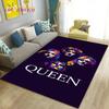 Tappeto Area Grande Freddie Mercury Queen-Rock-Band, Tappeto per Soggiorno Camera da Letto Divano Zerbino Decorazione, Tappetino Antiscivolo per Pavimento 3D