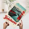 Yokohama Vintage Travel Printed Poster Customized Wall Art Retro Vintage Metal Tin Signs for Decoration Living Room Decor Men